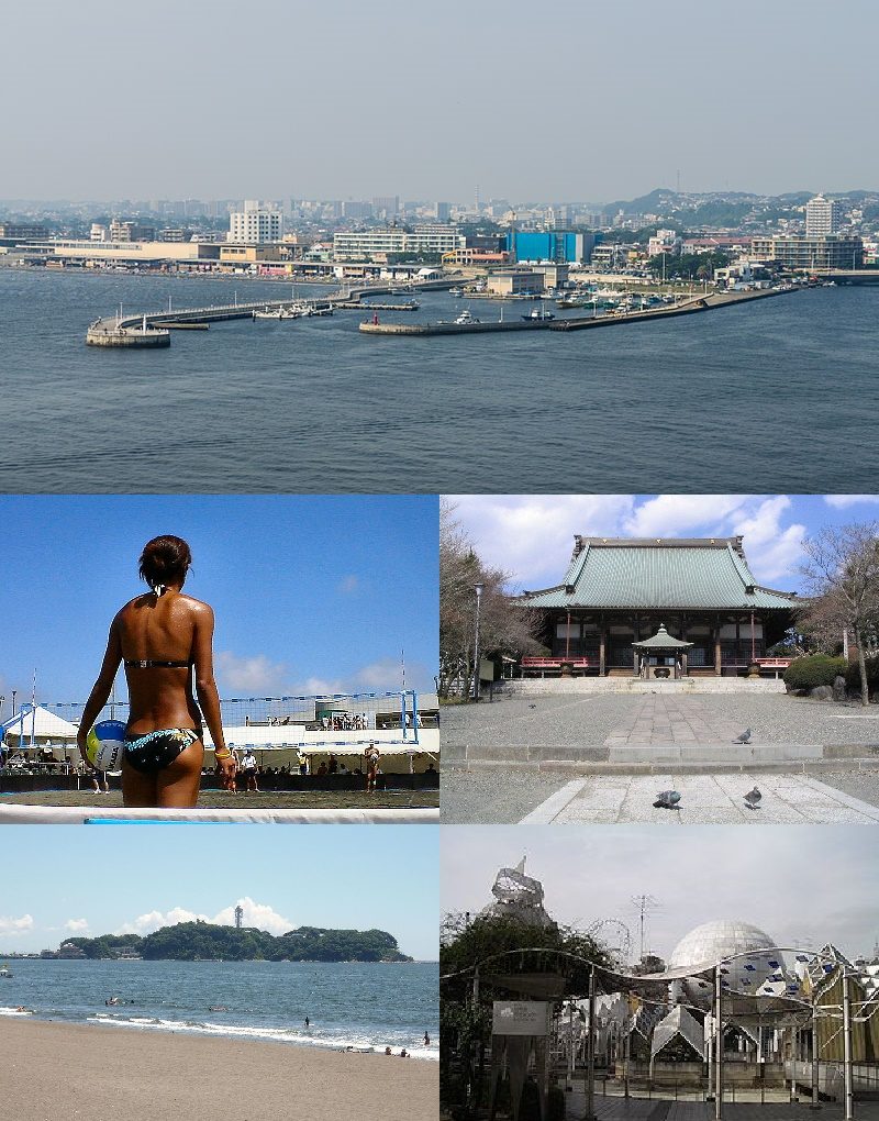 藤沢市の街並みモンタージュ
