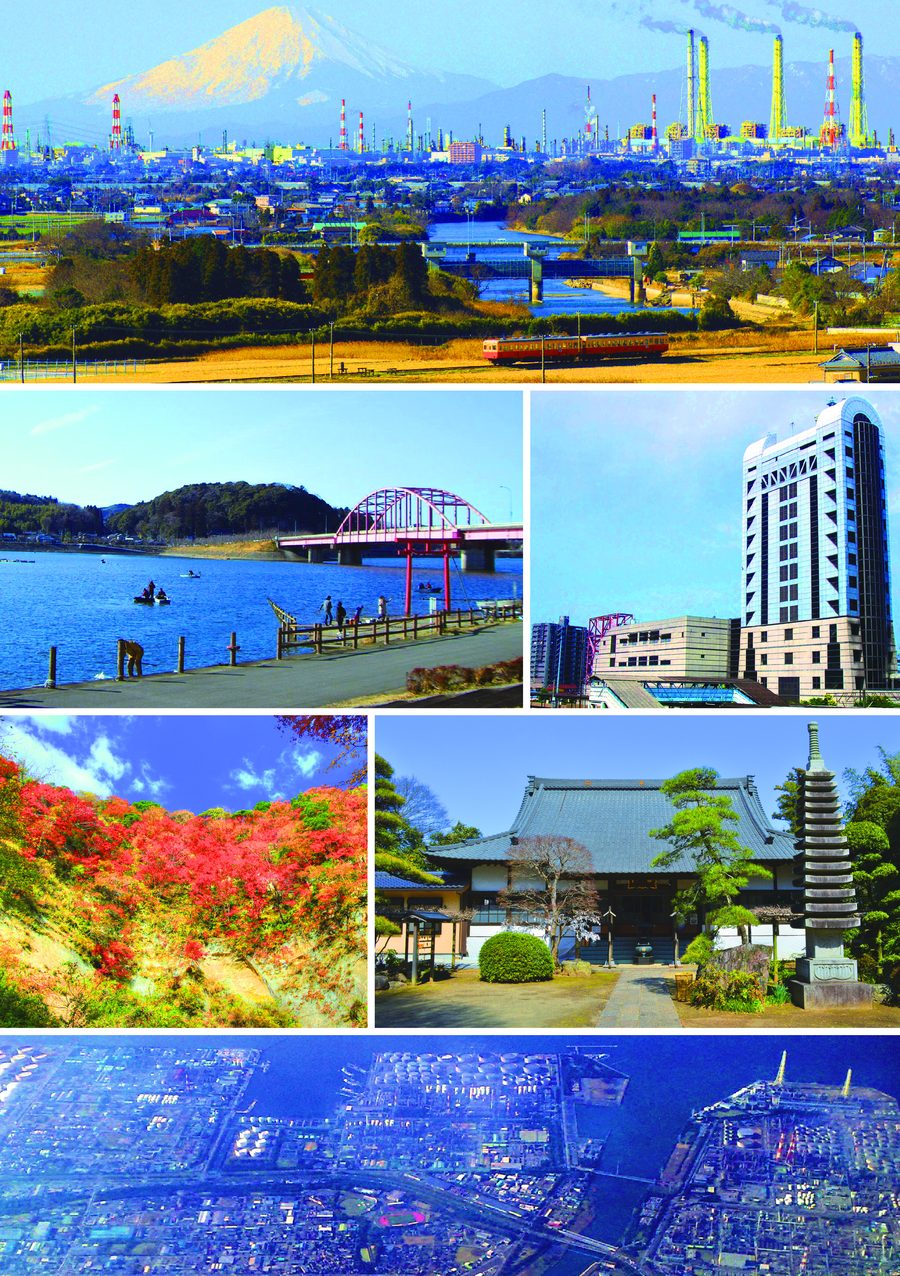 市原市の街並みモンタージュ