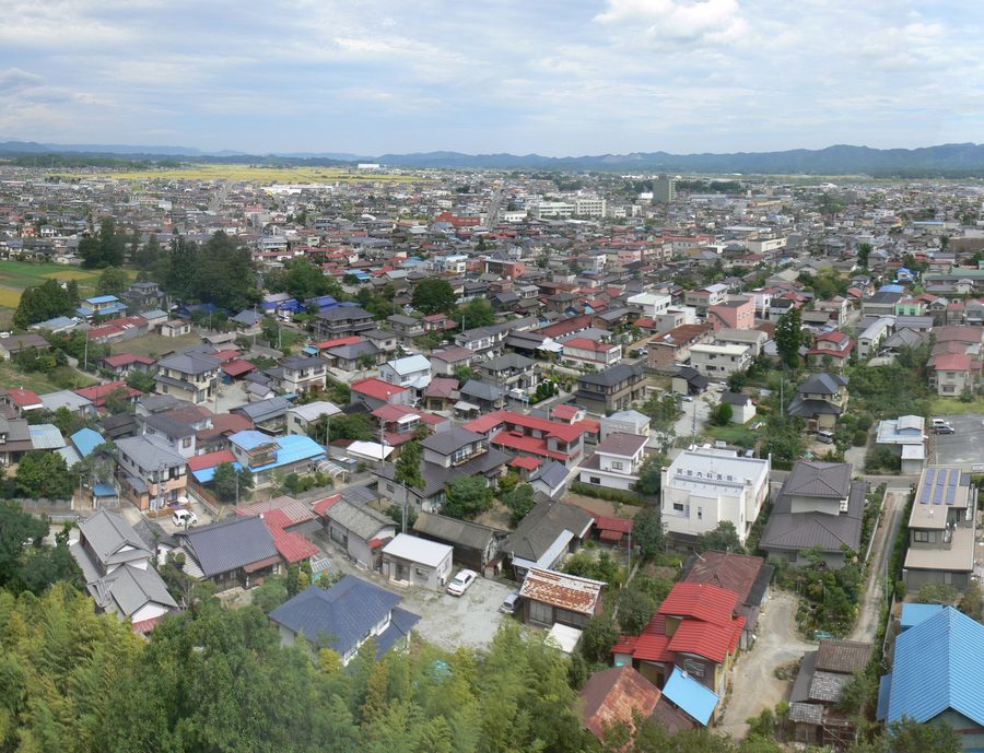角田市街地