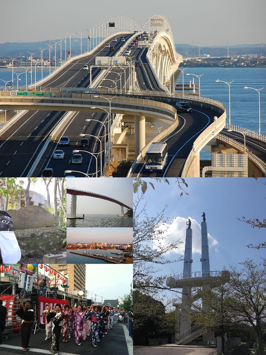 木更津市の街並みモンタージュ