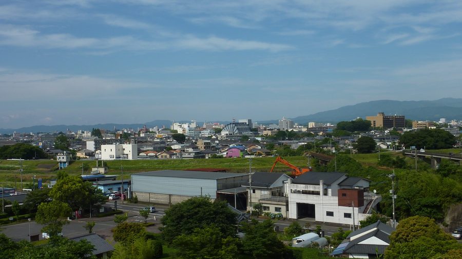 都城市中心部の市街地
