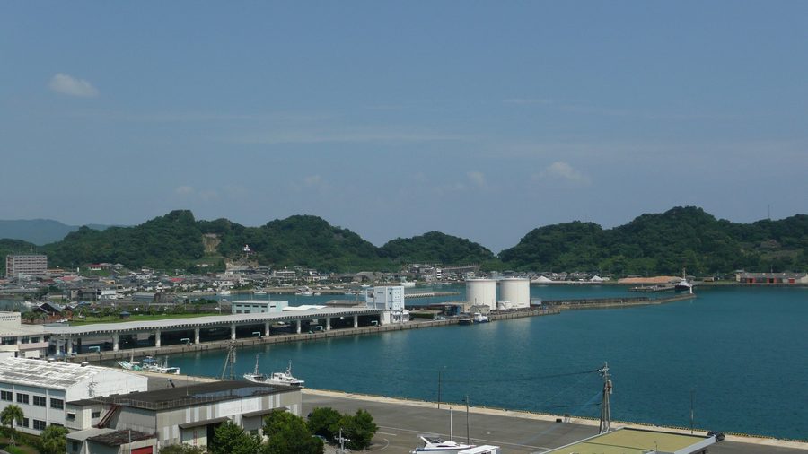 油津港の風景