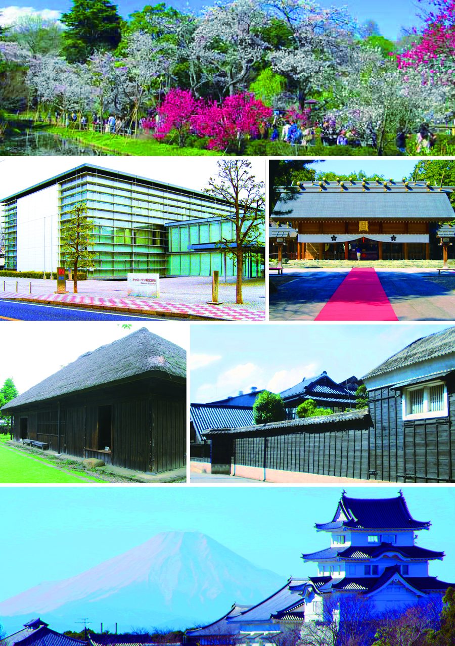 野田市の街並みモンタージュ