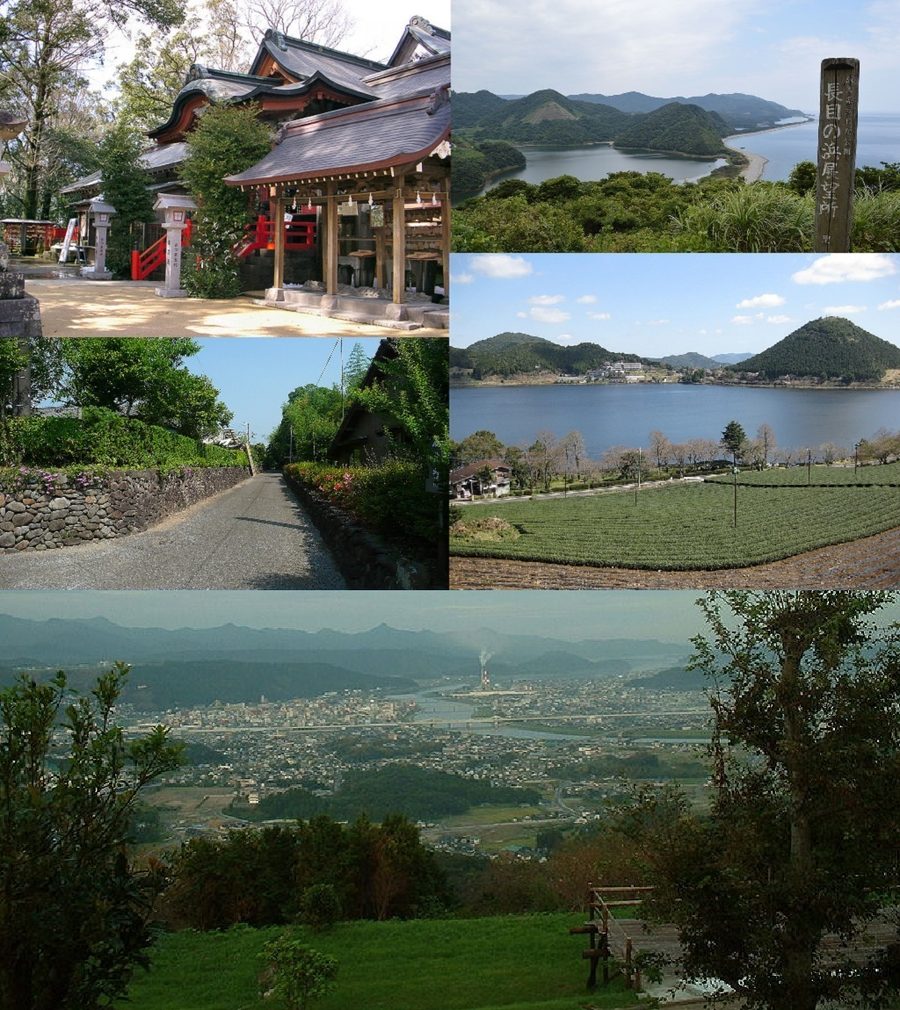 薩摩川内市の街並みモンタージュ