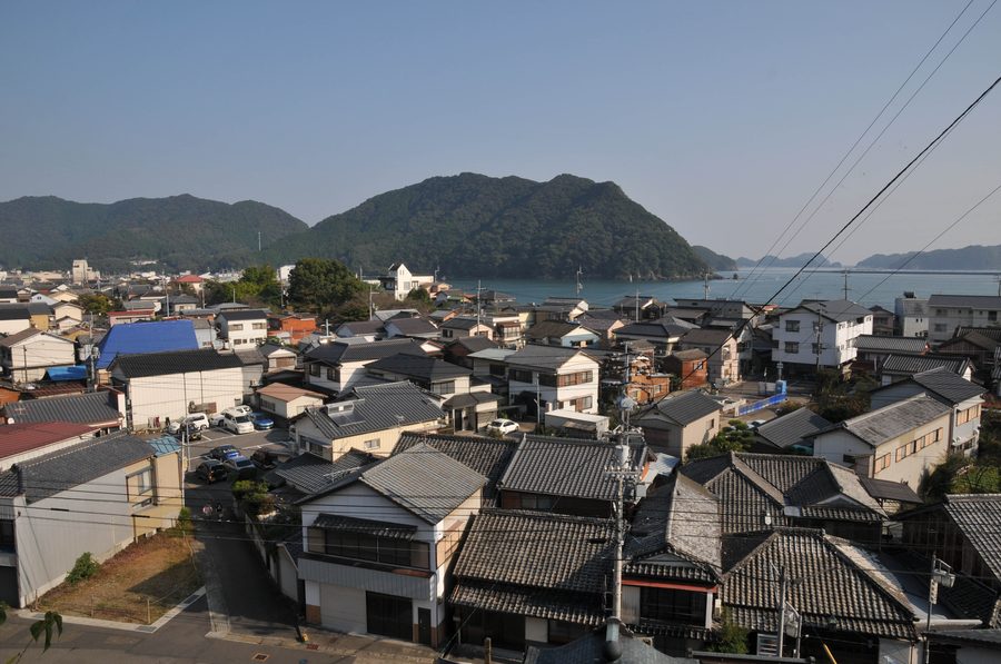 須崎市街と須崎湾