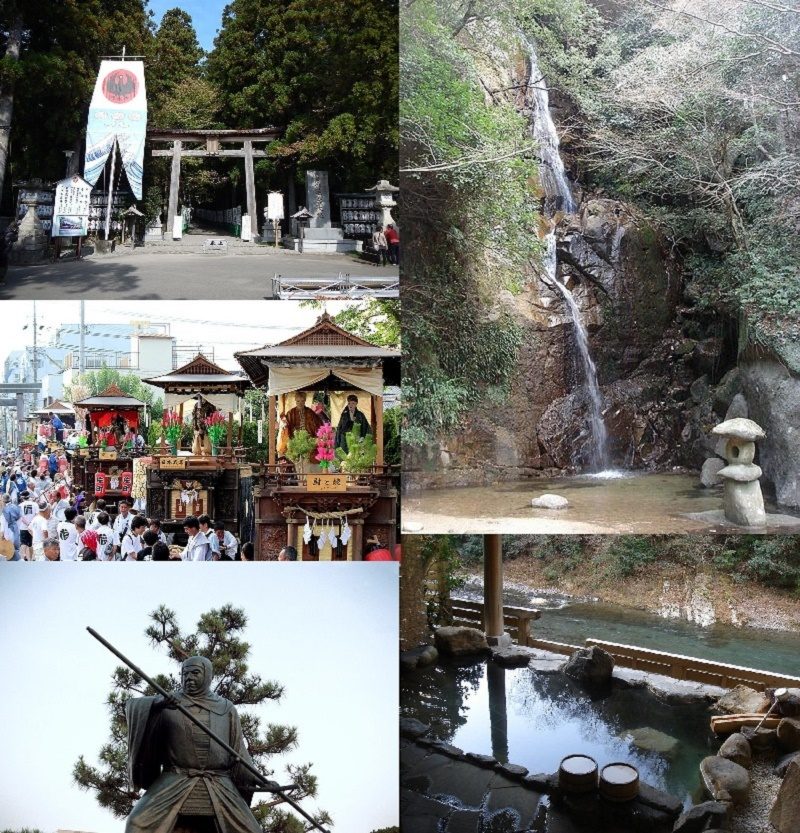 田辺市の街並みモンタージュ