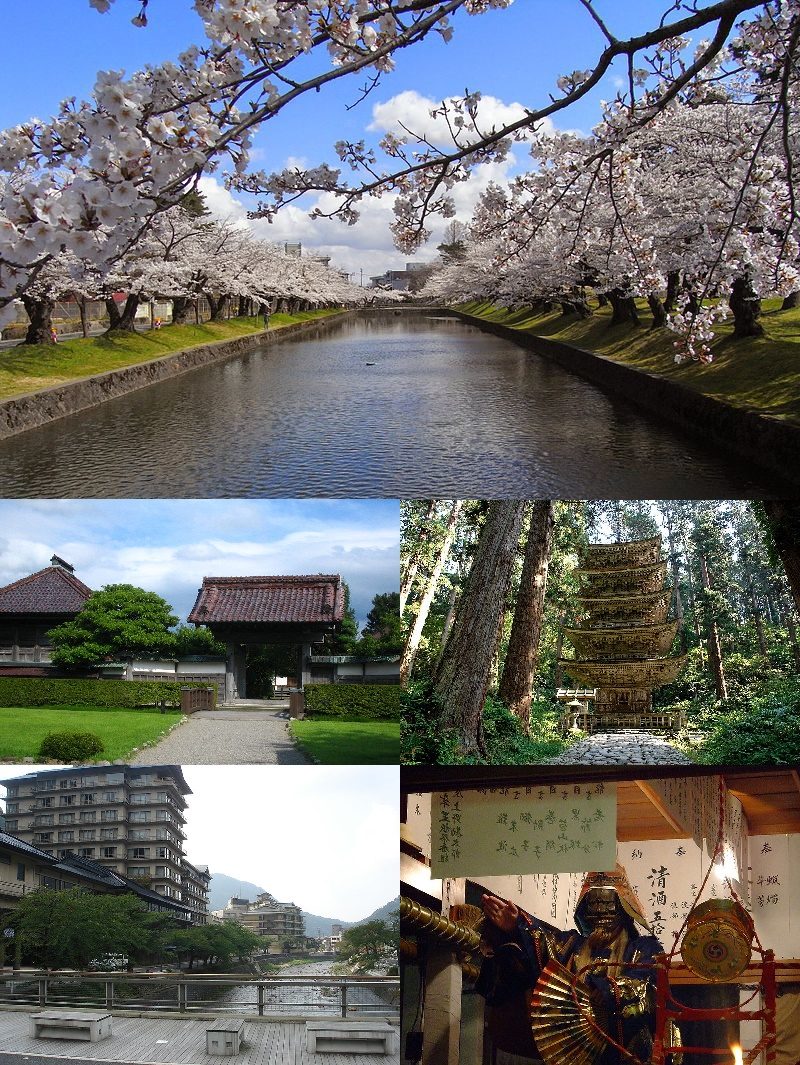 鶴岡市の風景モンタージュ