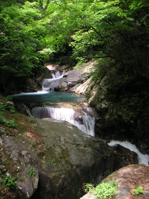 西沢渓谷の三重滝